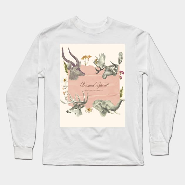 Animal Spirit Long Sleeve T-Shirt by AllThingsCul